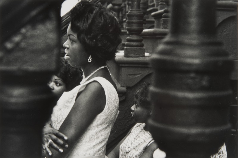 Woman looking through Balustrade (1963) — Jan Yoors