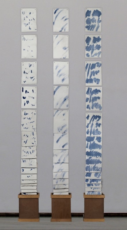 3 boxen met porseleinen platen (1991) — Piet Stockmans