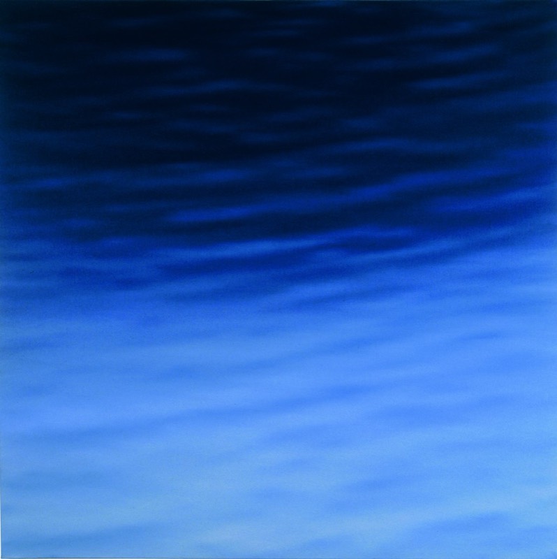 Schilderij blauwe zee (1973) — Urbain Mulkers