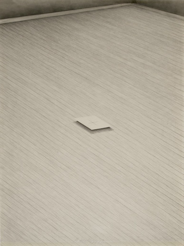 Tekening klein vlak in de ruimte (1979) — Urbain Mulkers