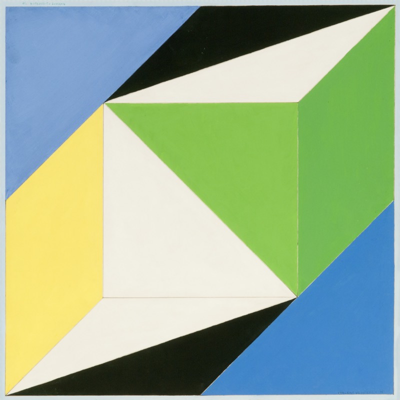 Compositie met balken en ruiten (1980) — Vincent Van den Meersch