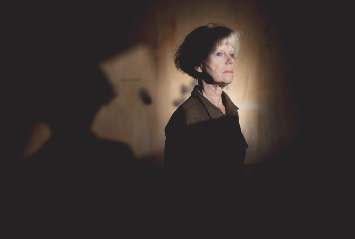 Portret van Anne-Mie Van Kerckhoven bij het interview in De Morgen